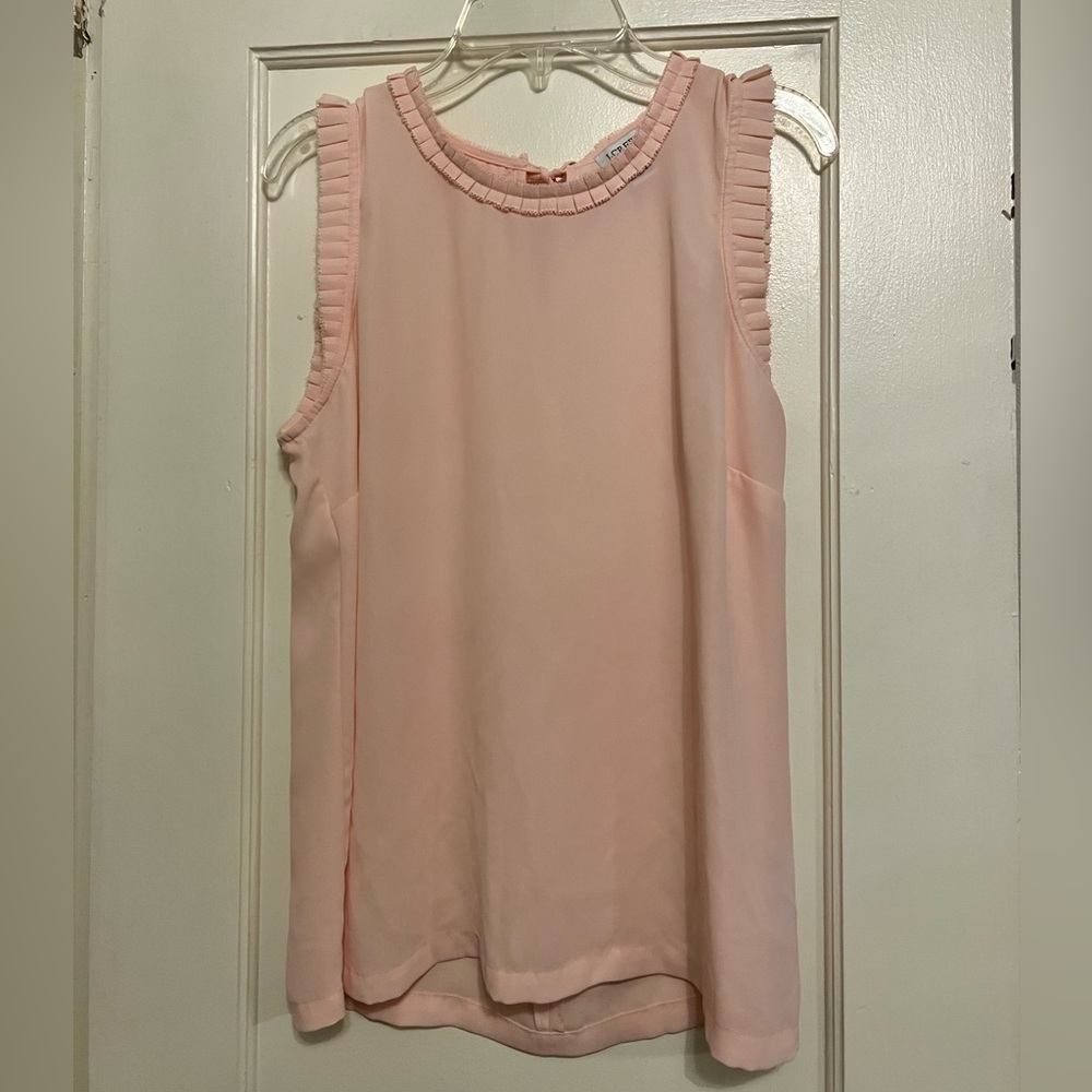 JCrew Ruffle Tank Blouse - Picture 2 of 3